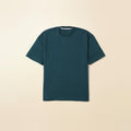 LNX Everyday Tee in Pine Teal, front view, flat lay product photo