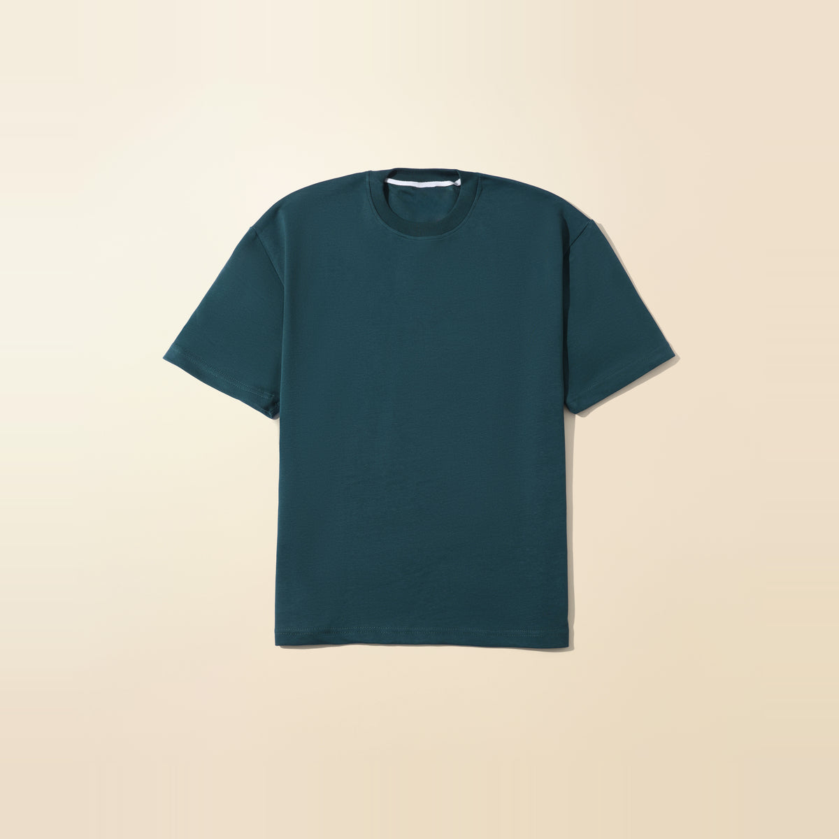 LNX Everyday Tee in Pine Teal, front view, flat lay product photo