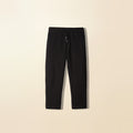 LNX Straight Sweatpant in Black, front view, flat lay product photo
