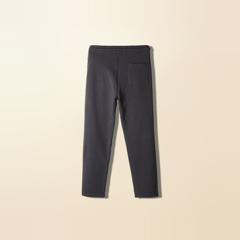 LNX Straight Sweatpant in Charcoal, back view, flat lay product photo
