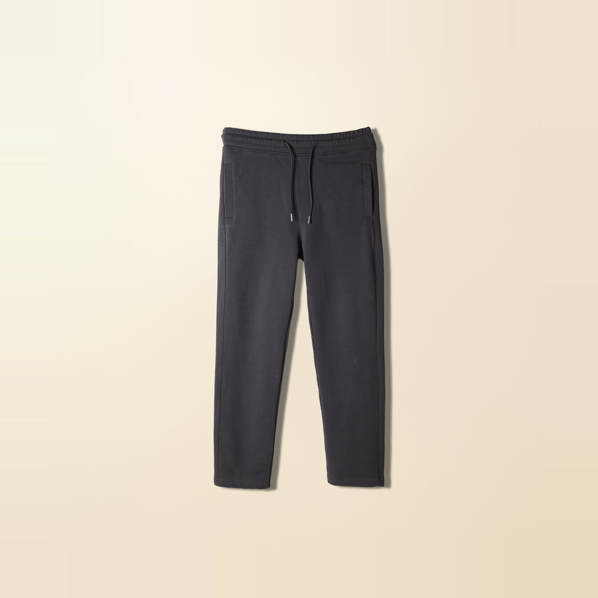 LNX Straight Sweatpant in Charcoal, front view, flat lay product photo