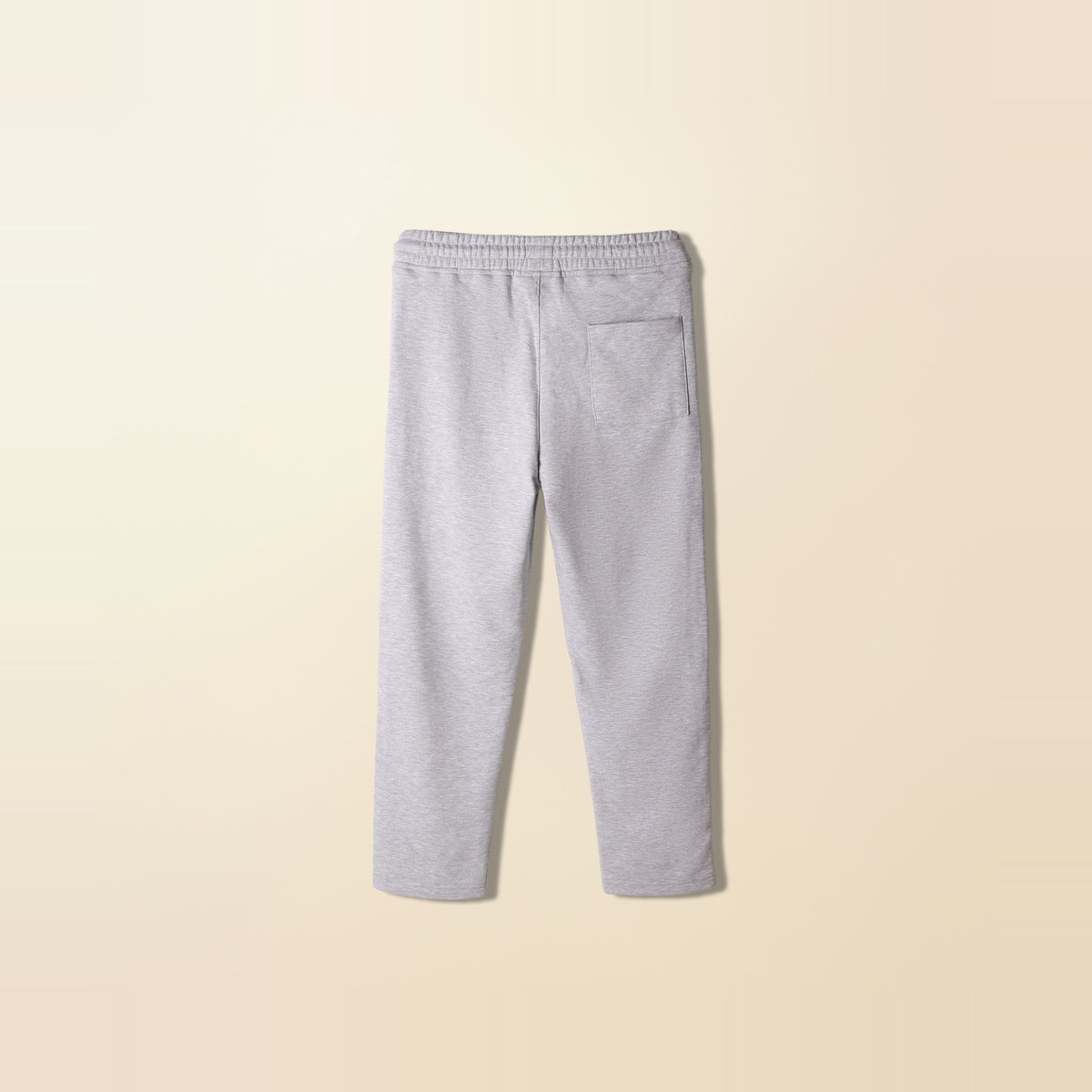 LNX Straight Sweatpant in Heather Grey, back view, flat lay product photo